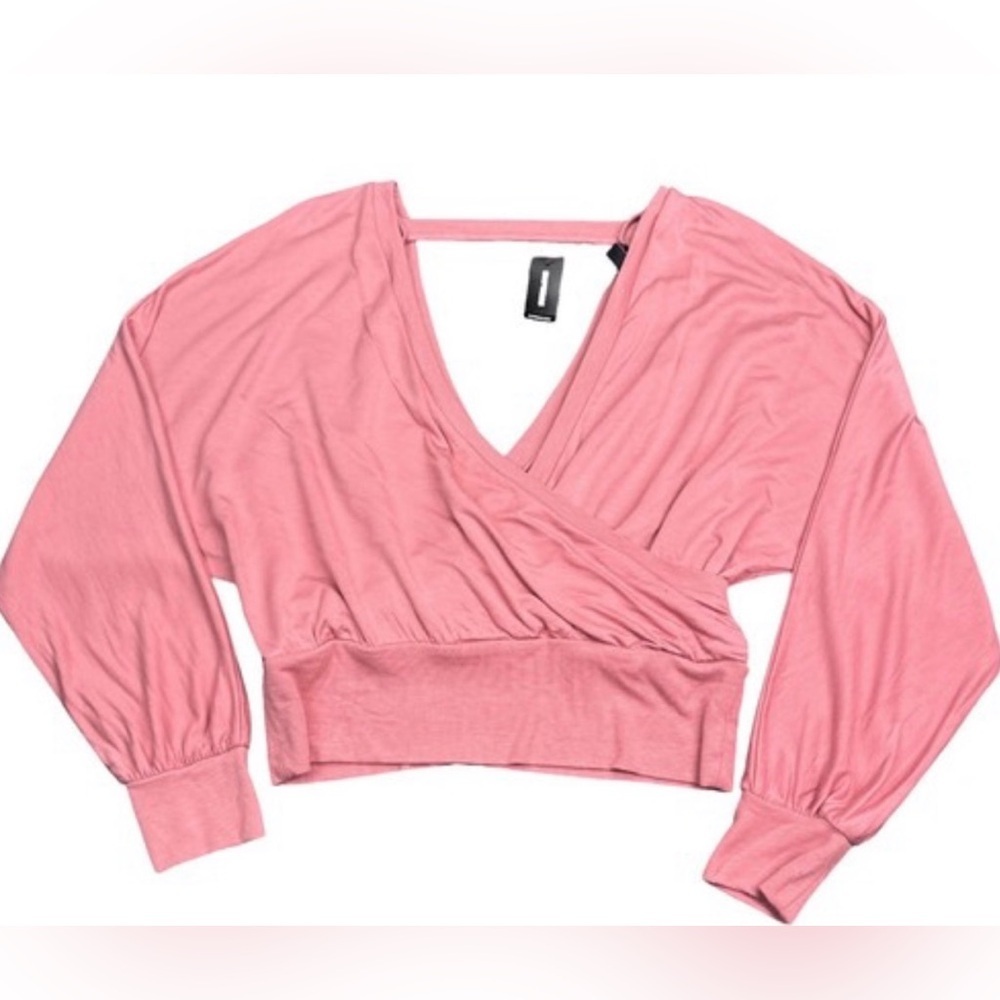 Express deep v neck crop top